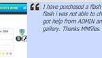 Flash Testimonial Viewer