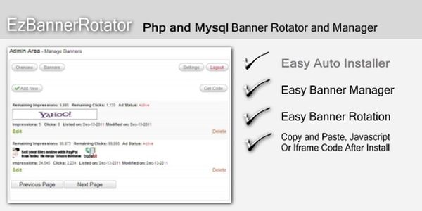 Php Mysql Banner Rotator Script