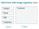 Html form with image signature and auto.response system